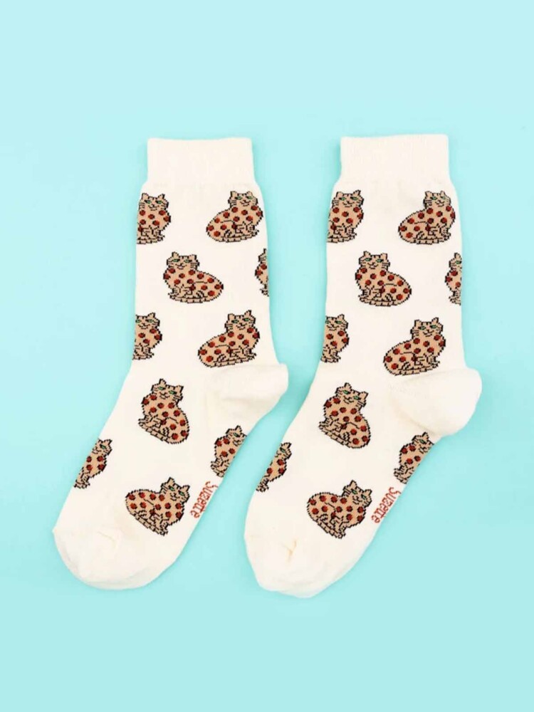 cou cou suzette stockings cream with cats