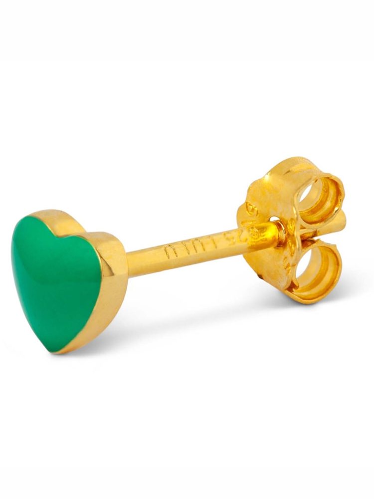 Lulu Copenhagen - Gold - Green Heart - Love You