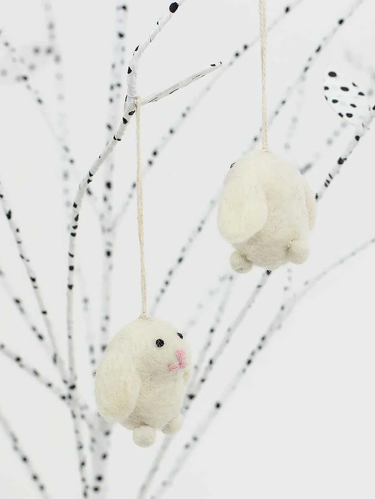Afroart felt rabbits