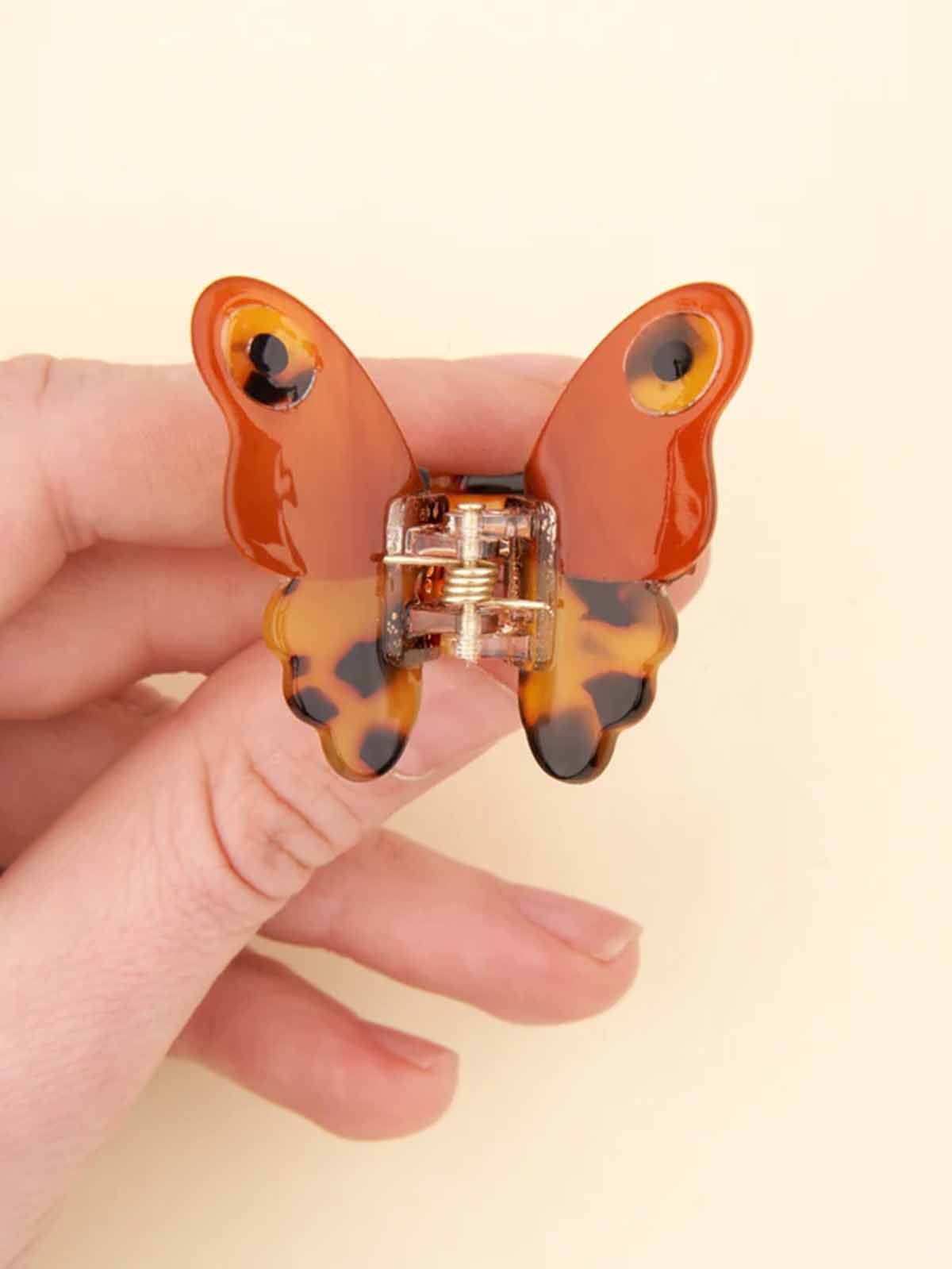 cou cou suzette hair clip butterfly brown