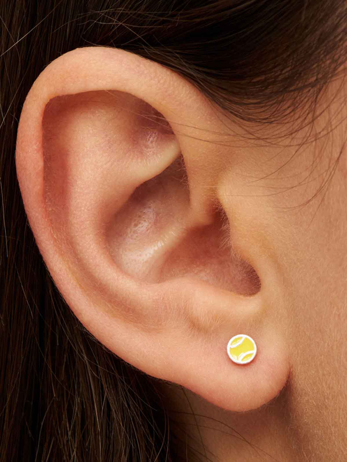 lulu copenhagen earring with tennis balls LULU1633 - Dog earring 1 pcs - Silver Plated - Extra 1