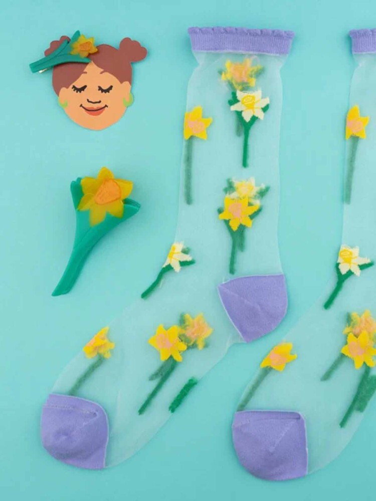 cou cou suzette - hair clip daffodil