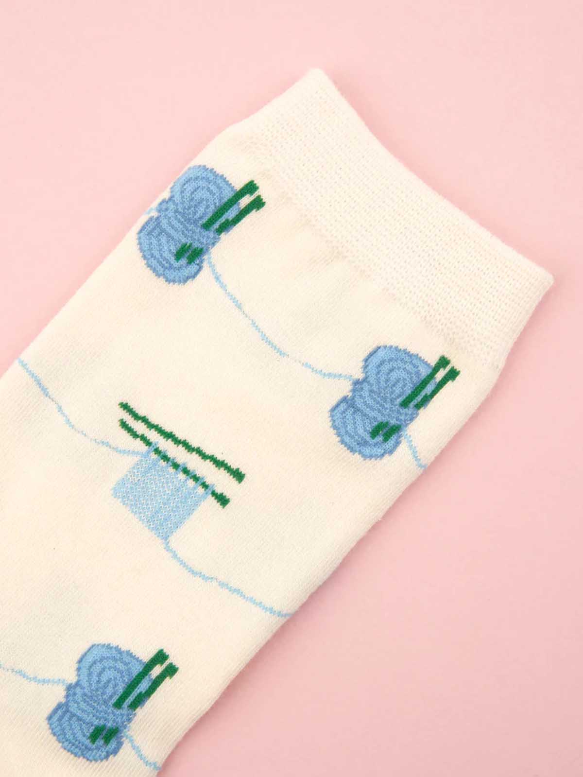 cou cou suzette socks white with knitwear
