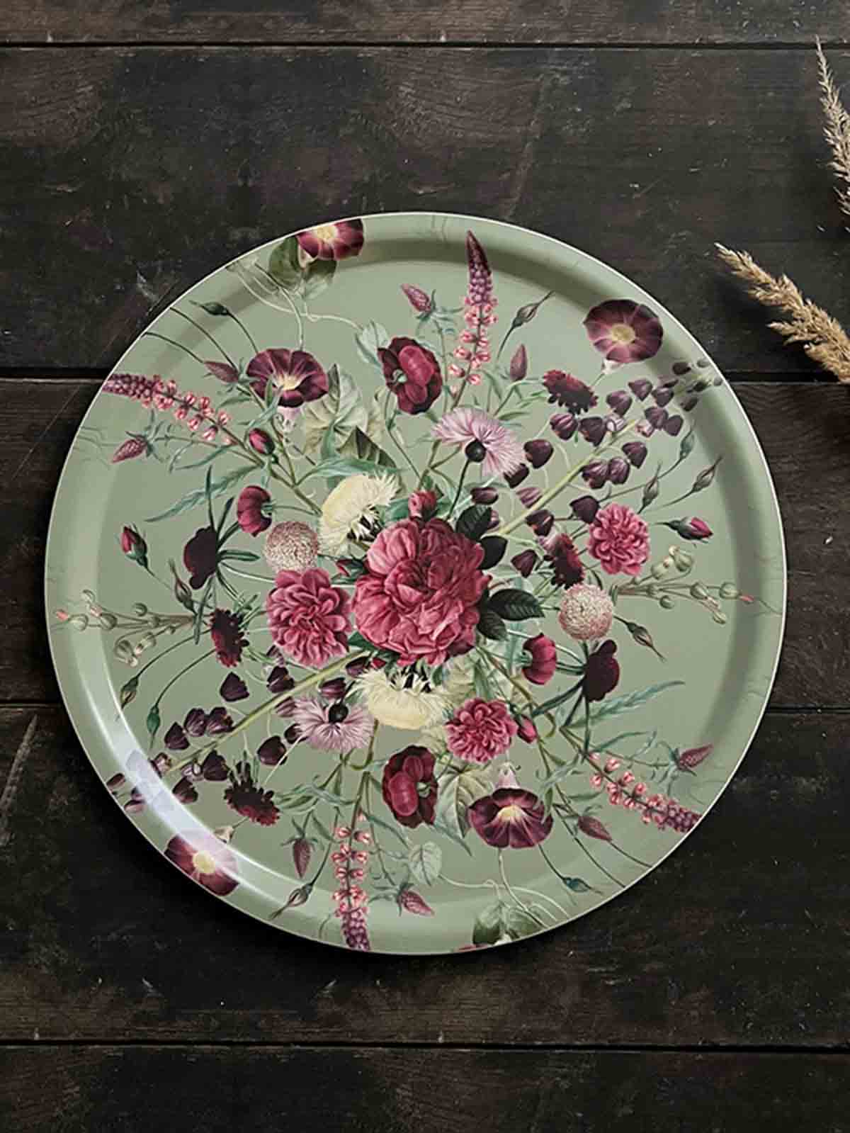 koustrup & co. - pink flower garden oblong hill and round