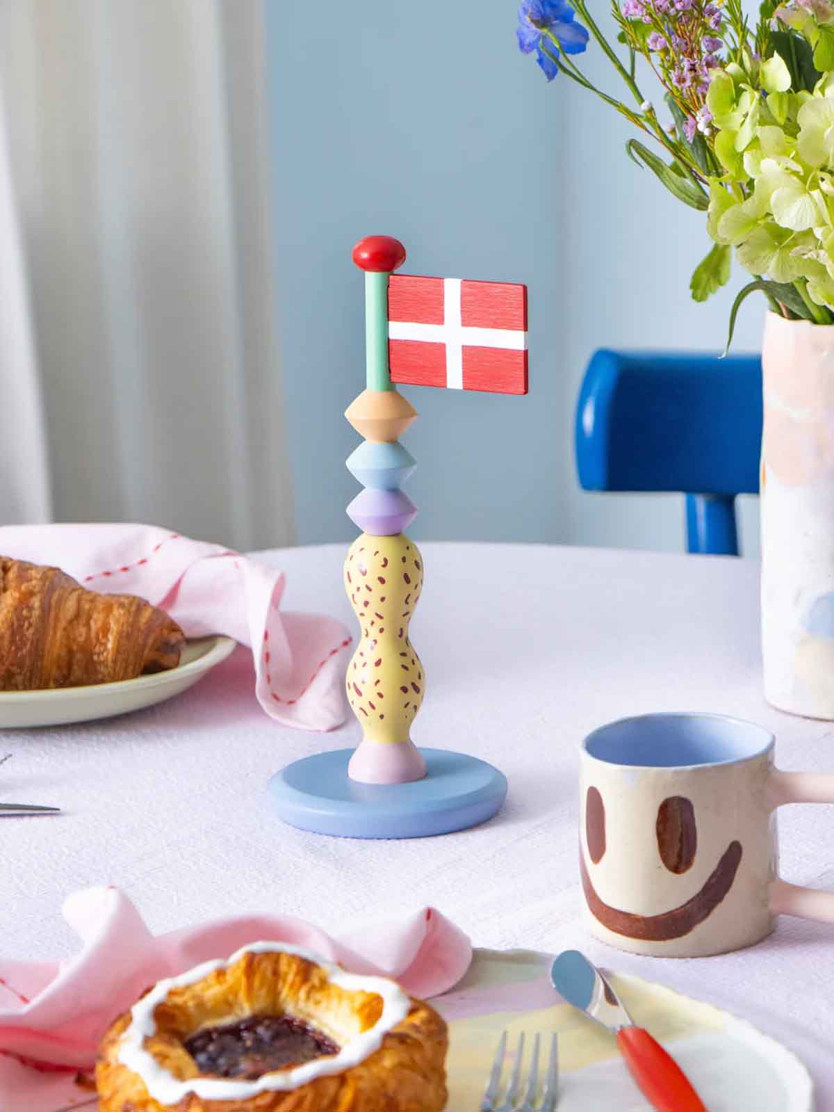 remix by sofie. birthday flag.the clay play wooden flag