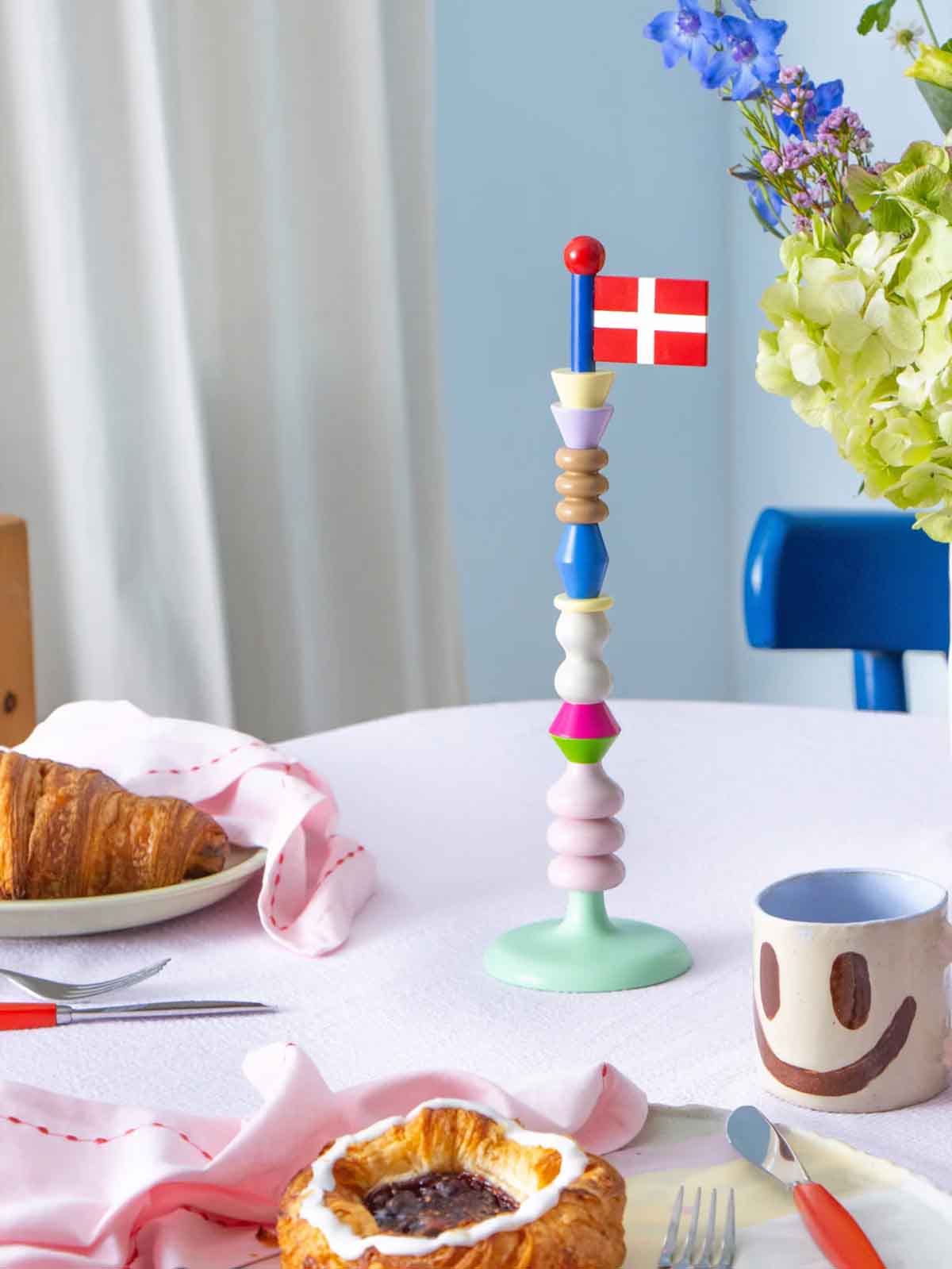 remix by sofie. birthday flag.the clay play wooden flag