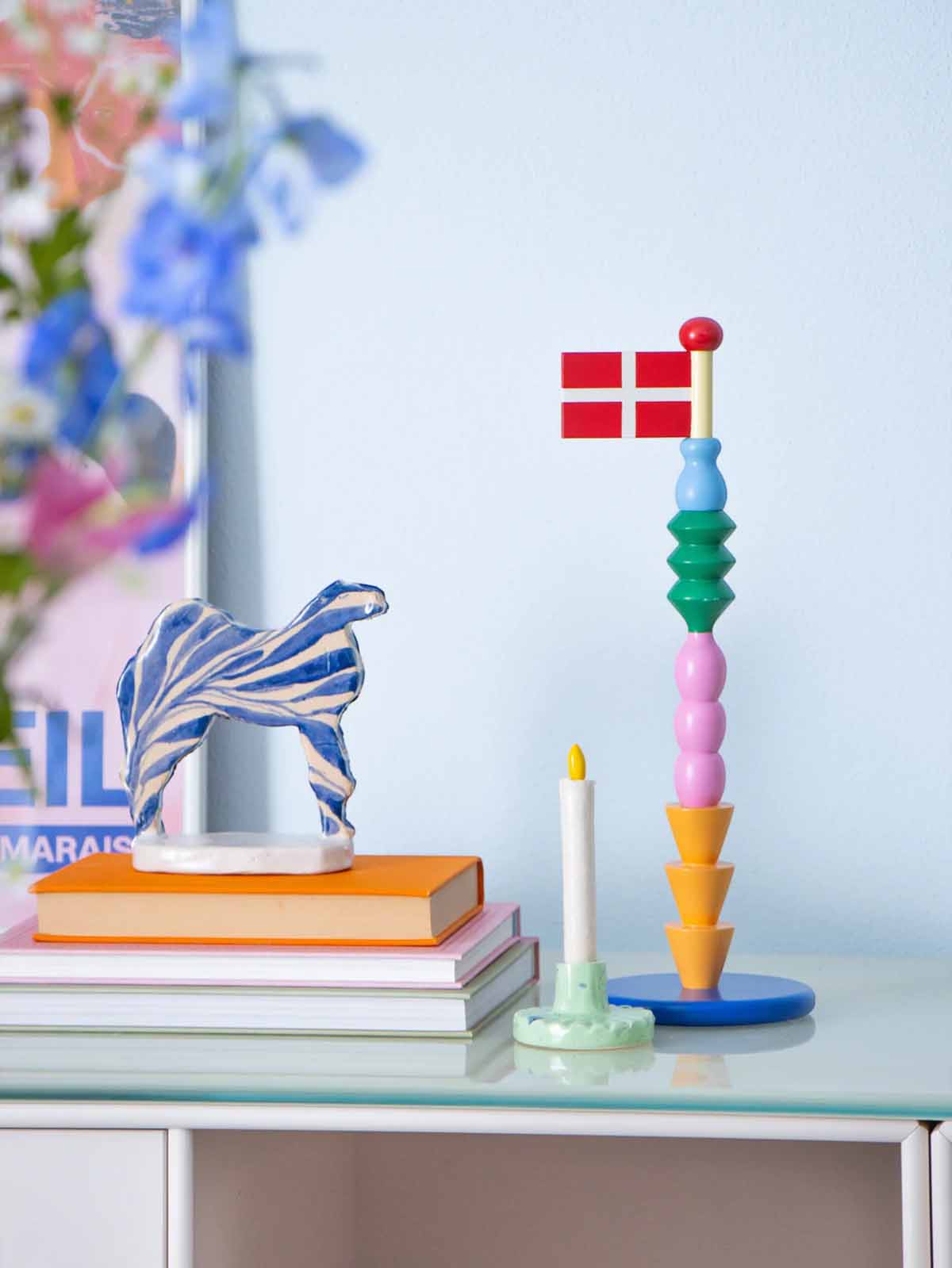 remix by sofie. birthday flag.the clay play wooden flag