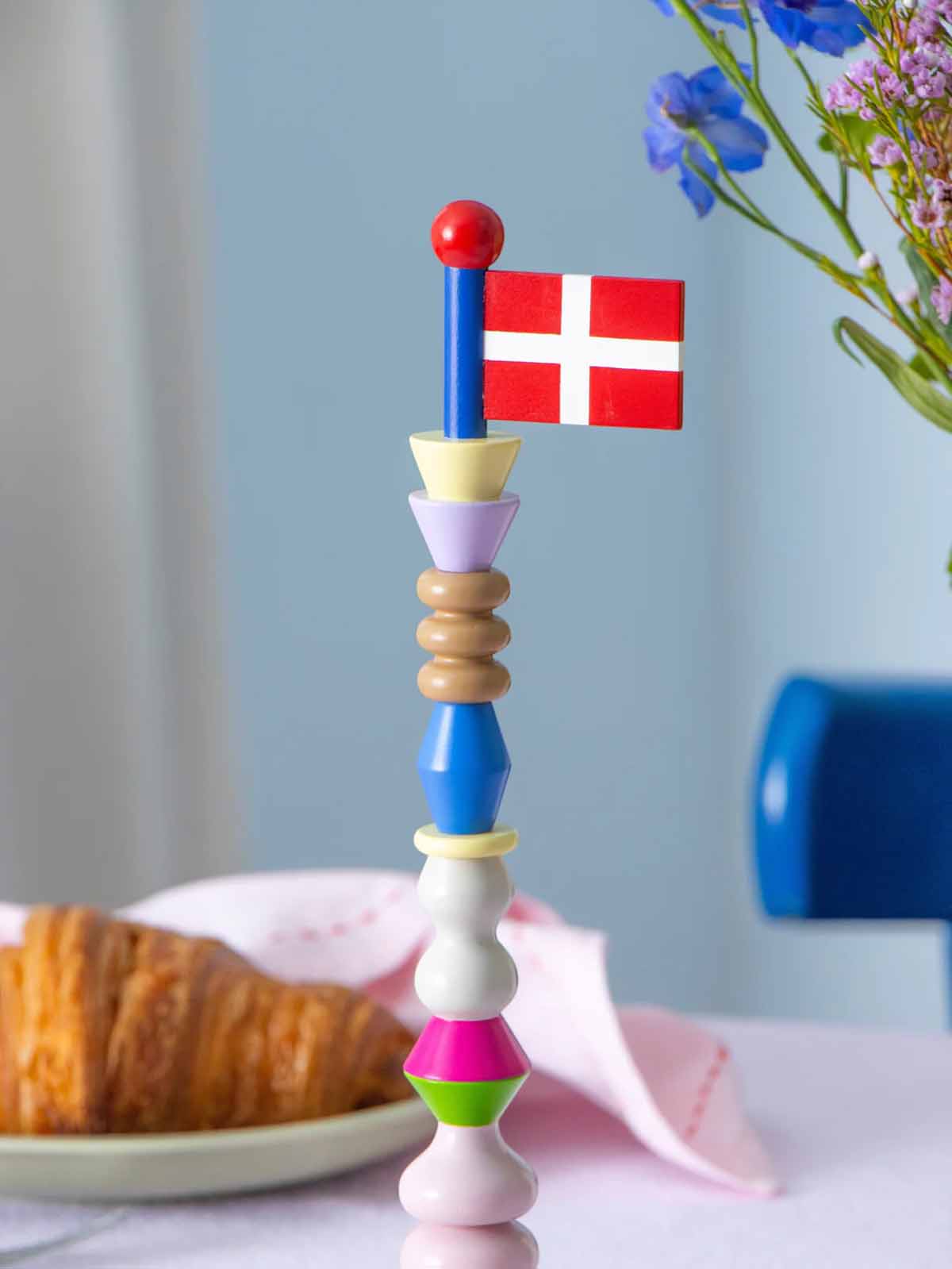 remix by sofie. birthday flag.the clay play wooden flag