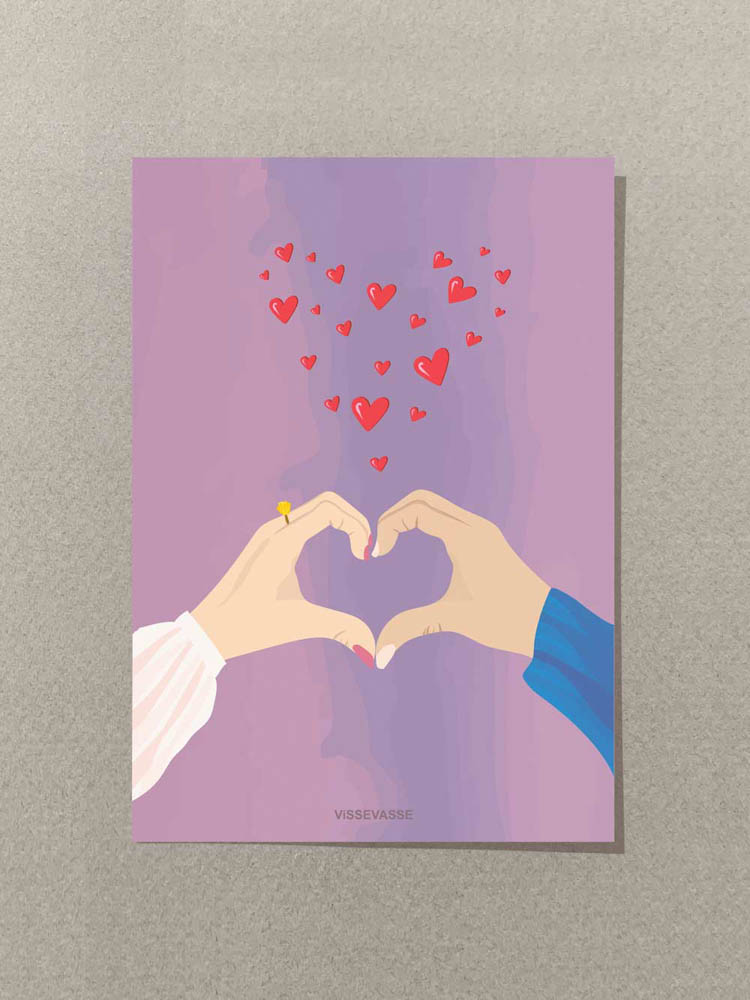 Occasion cards with hearts