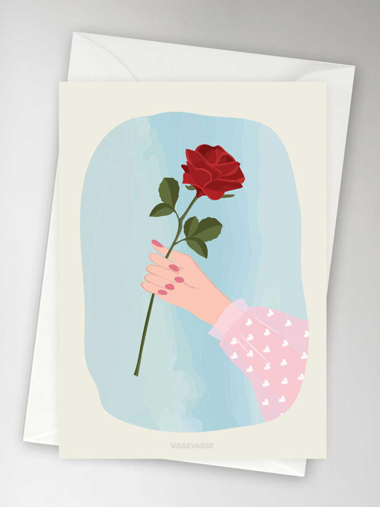 Occasion card with rose