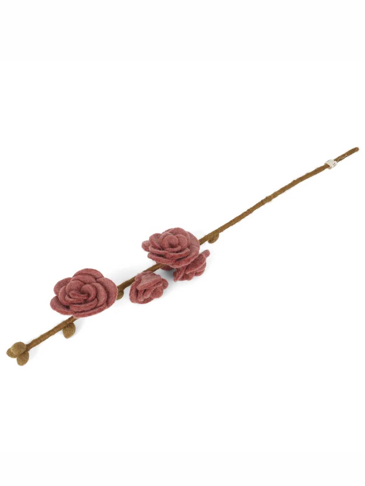 Cream and Sif felt flowers