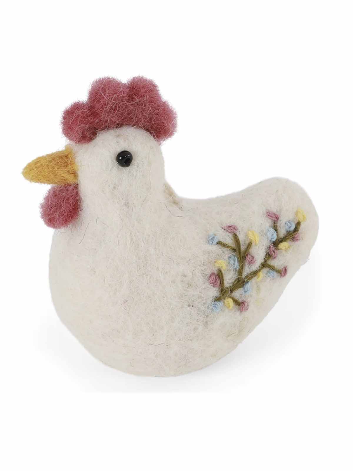 Cream & Sif white chicken with embroidery 10715