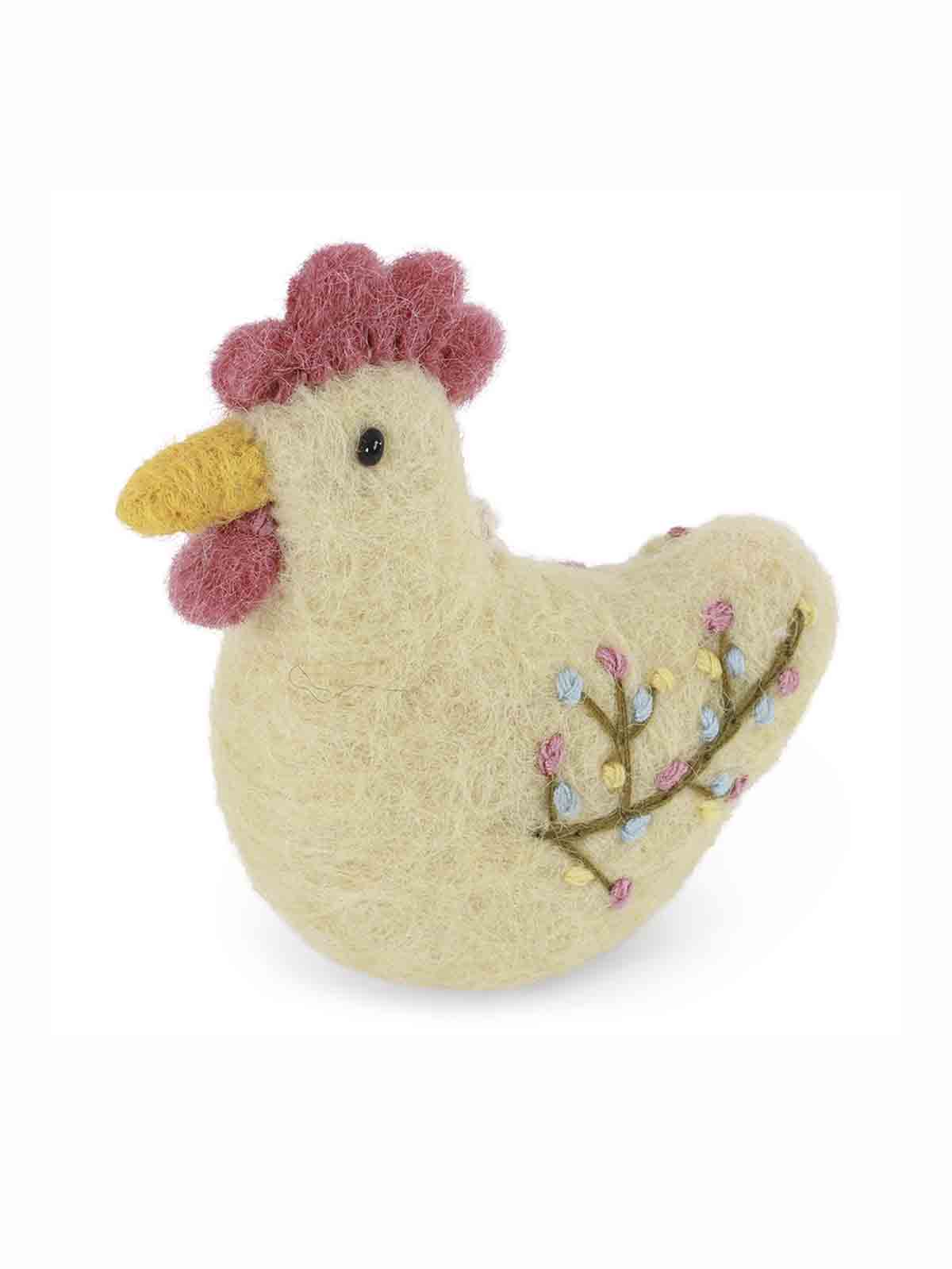 Gry & Sif Rooster Yellow With Embroidery 10815