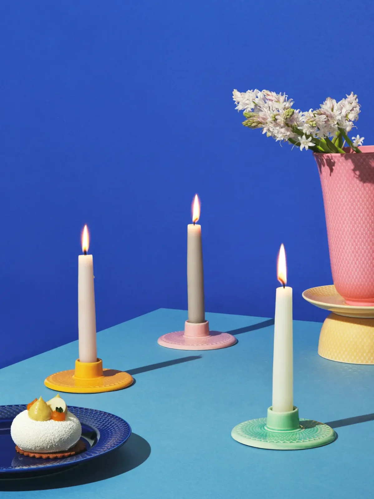 rhombus, heather city porcelain, candlestick