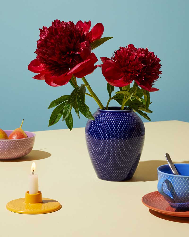rhombus, heather porcelain, vase