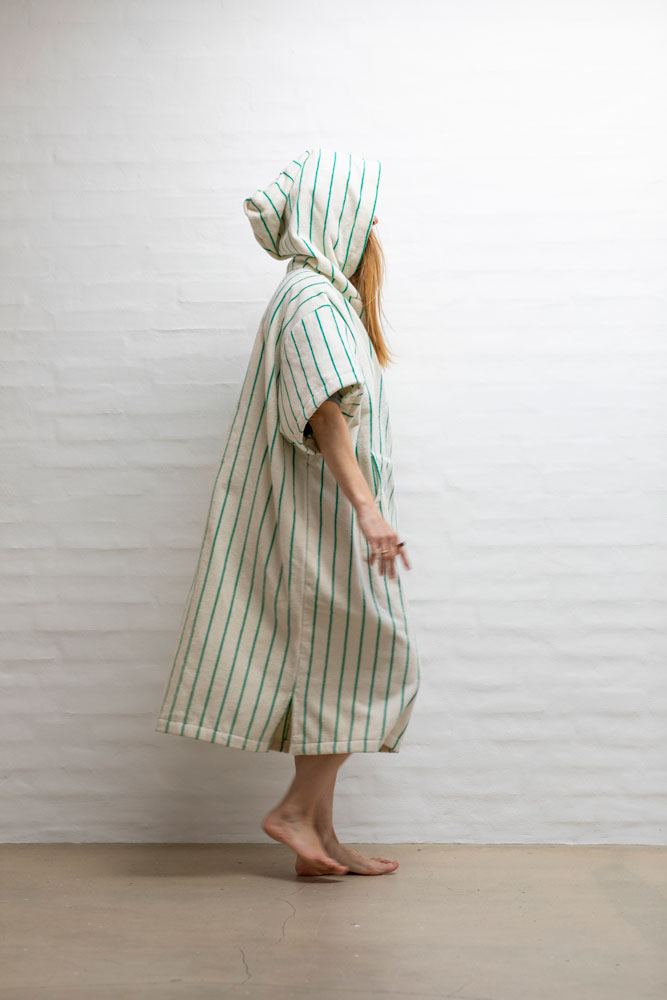 bongusta, naram, poncho, striped