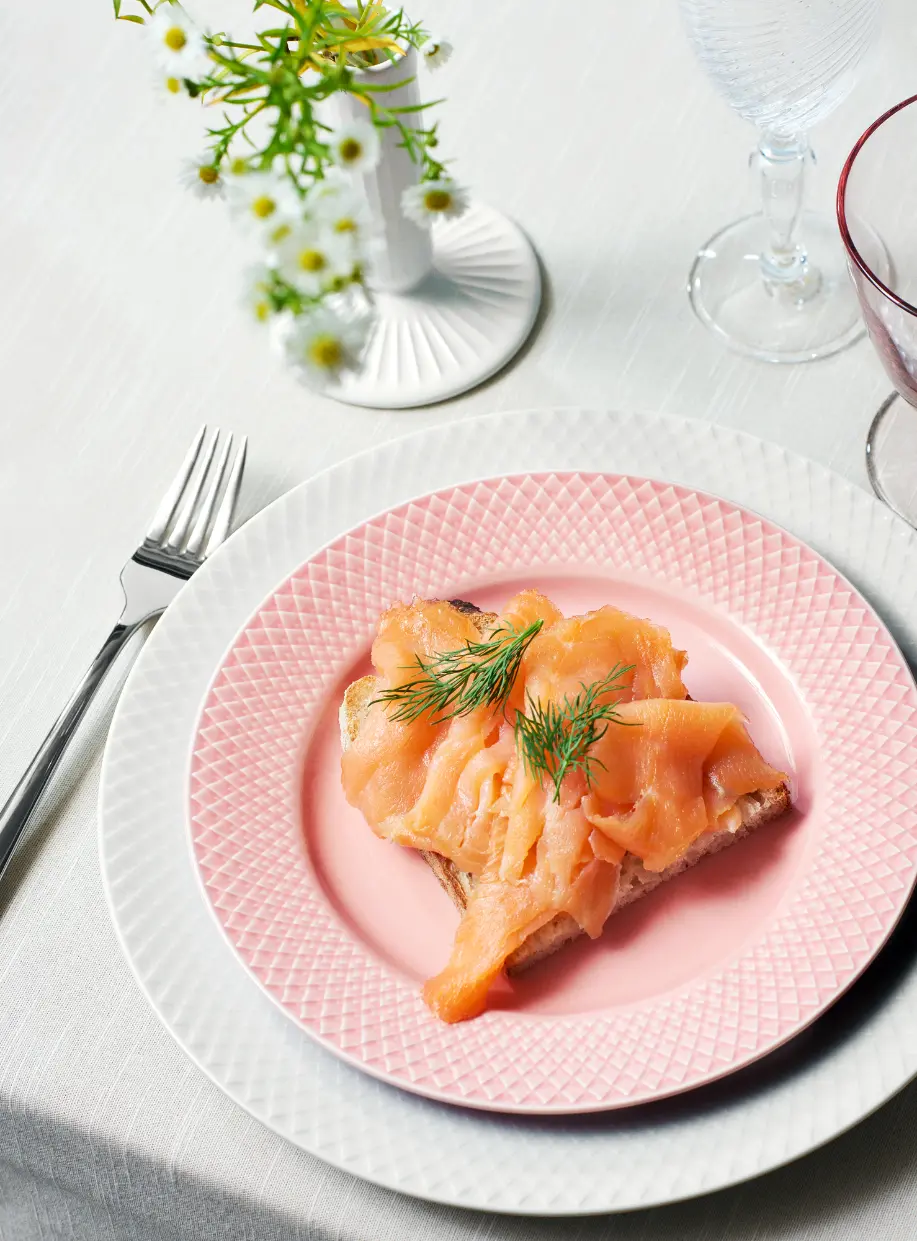 rhombus, heather porcelain, lunch plate, plate