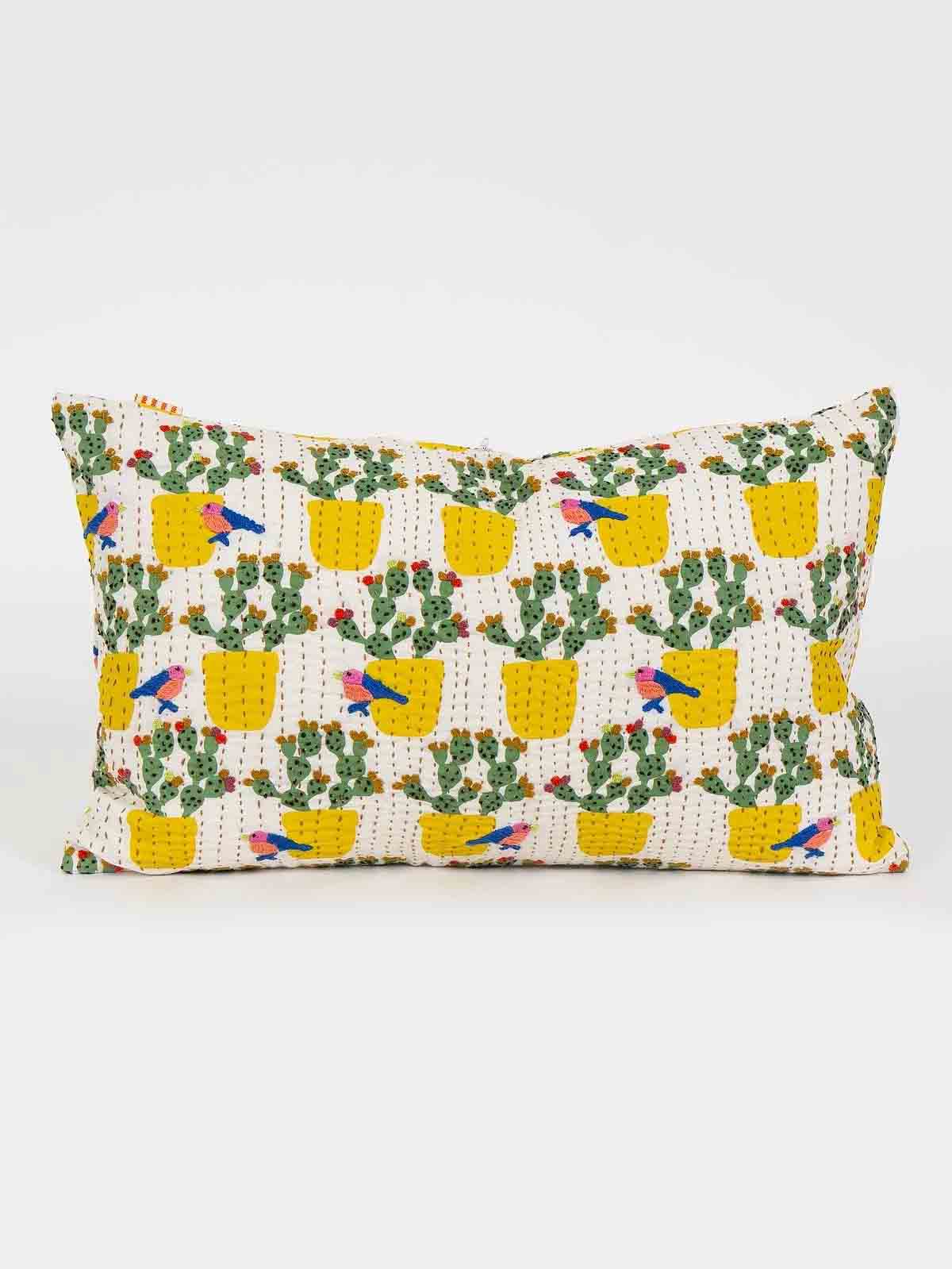 Afroart cushion 30 x 50 cm with cactus