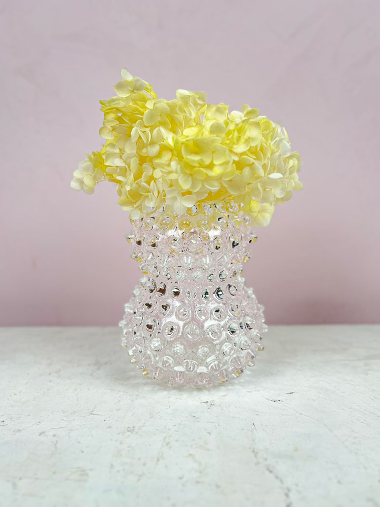 Anna von Lipa birdie vase in ready-to-go porcupine glass