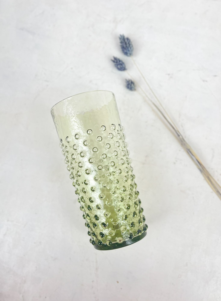 hedgehogs long drink glass (400 ml) - Olive