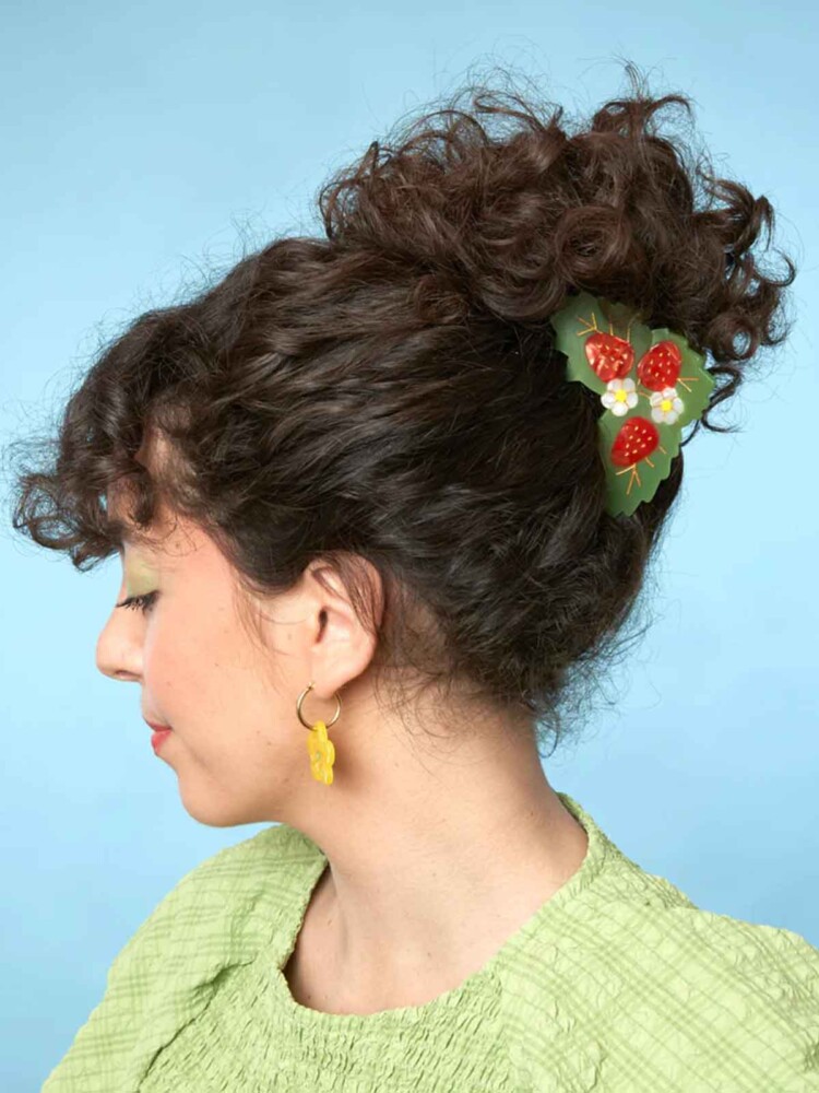 cou cou suzette hair clip - strawberry plant