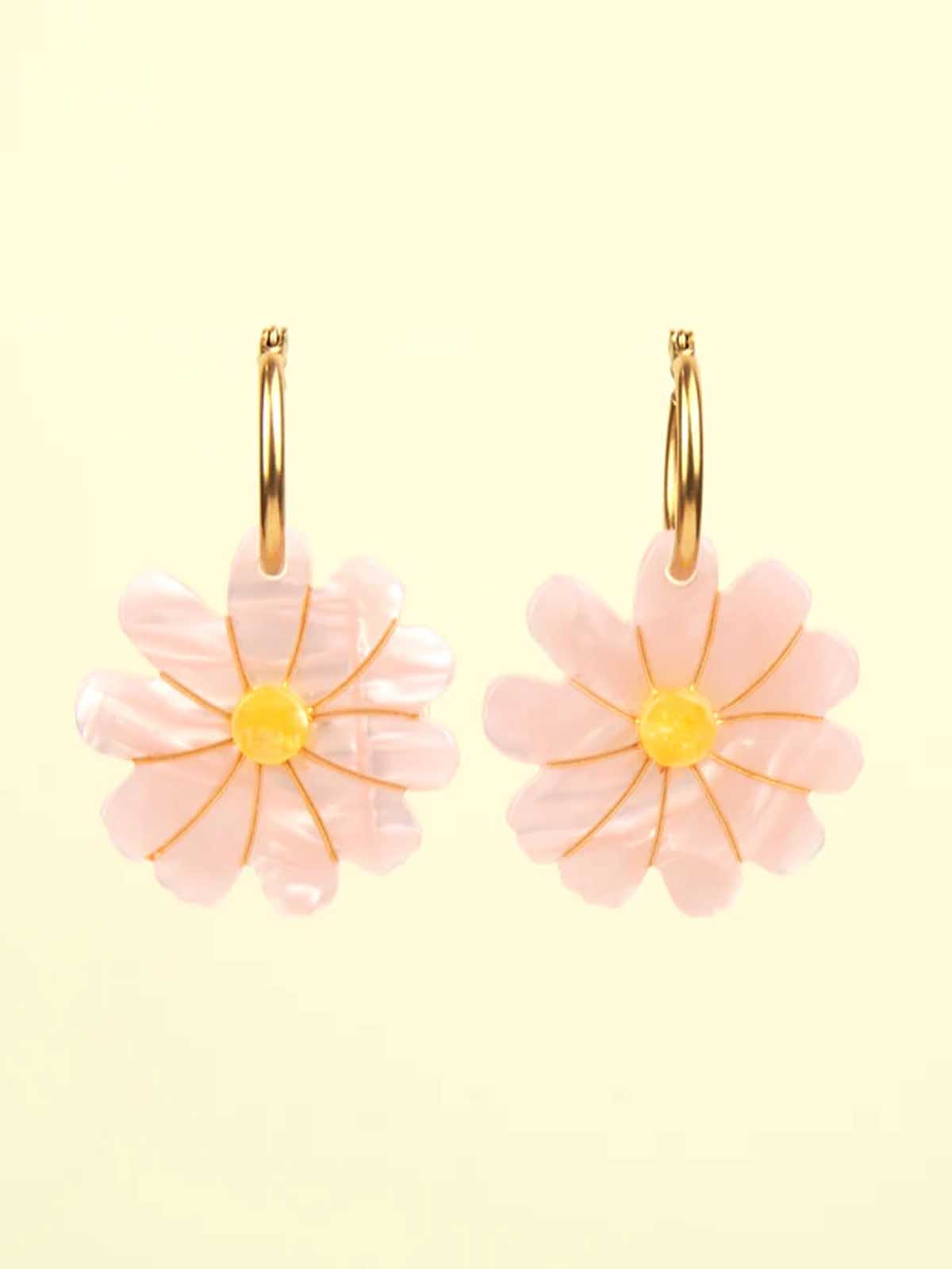 cou cou suzette earrings - cosmos in pink