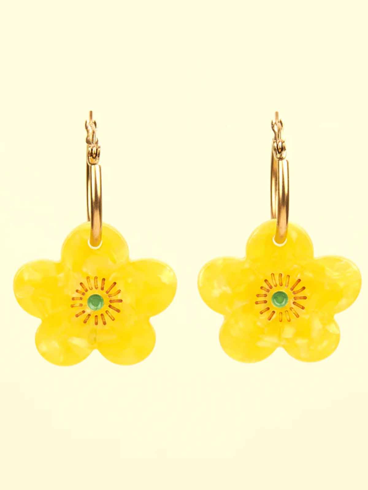 cou cou suzette earrings buttercup in yellow