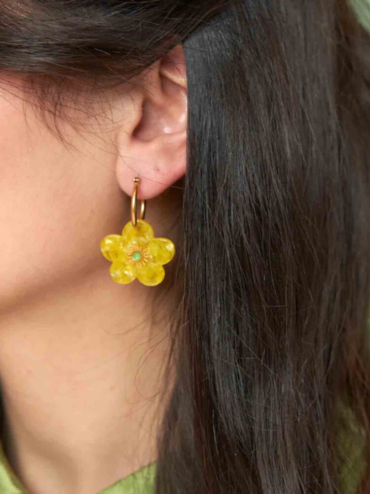 cou cou suzette earrings buttercup in yellow