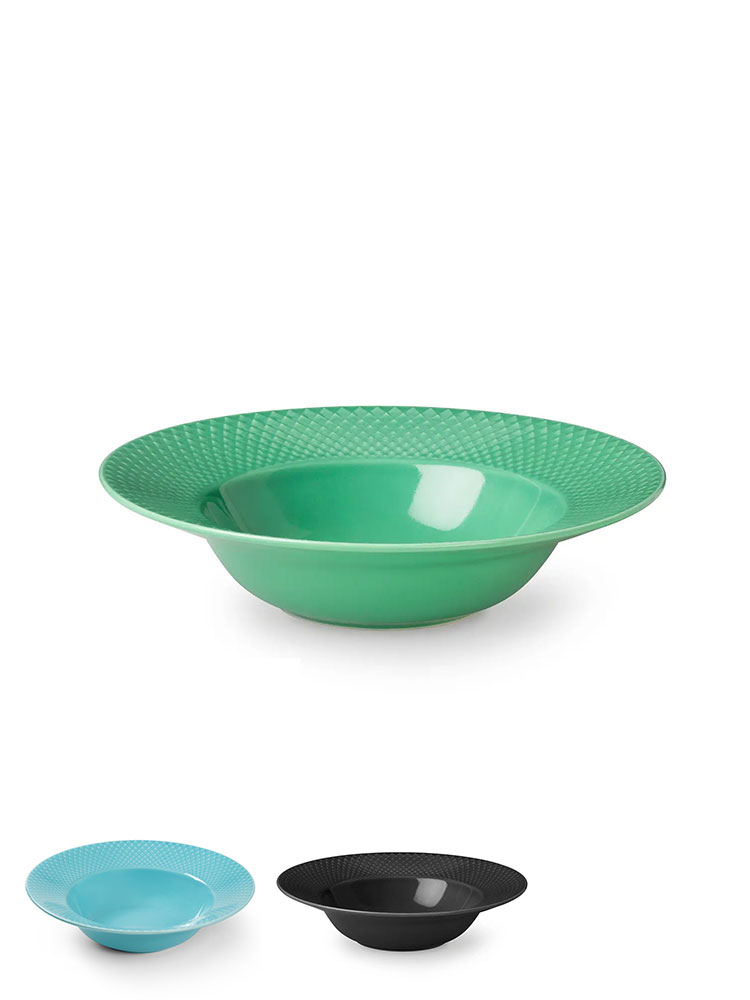 rhombus, heather porcelain, deep plate, plate