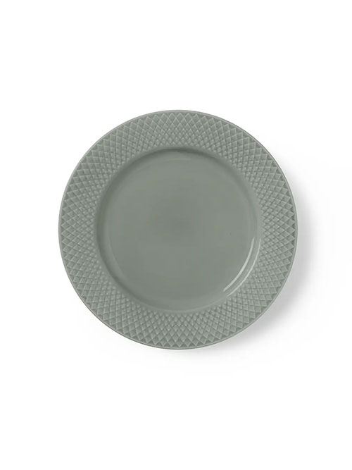 rhombus, heather porcelain, lunch plate, plate