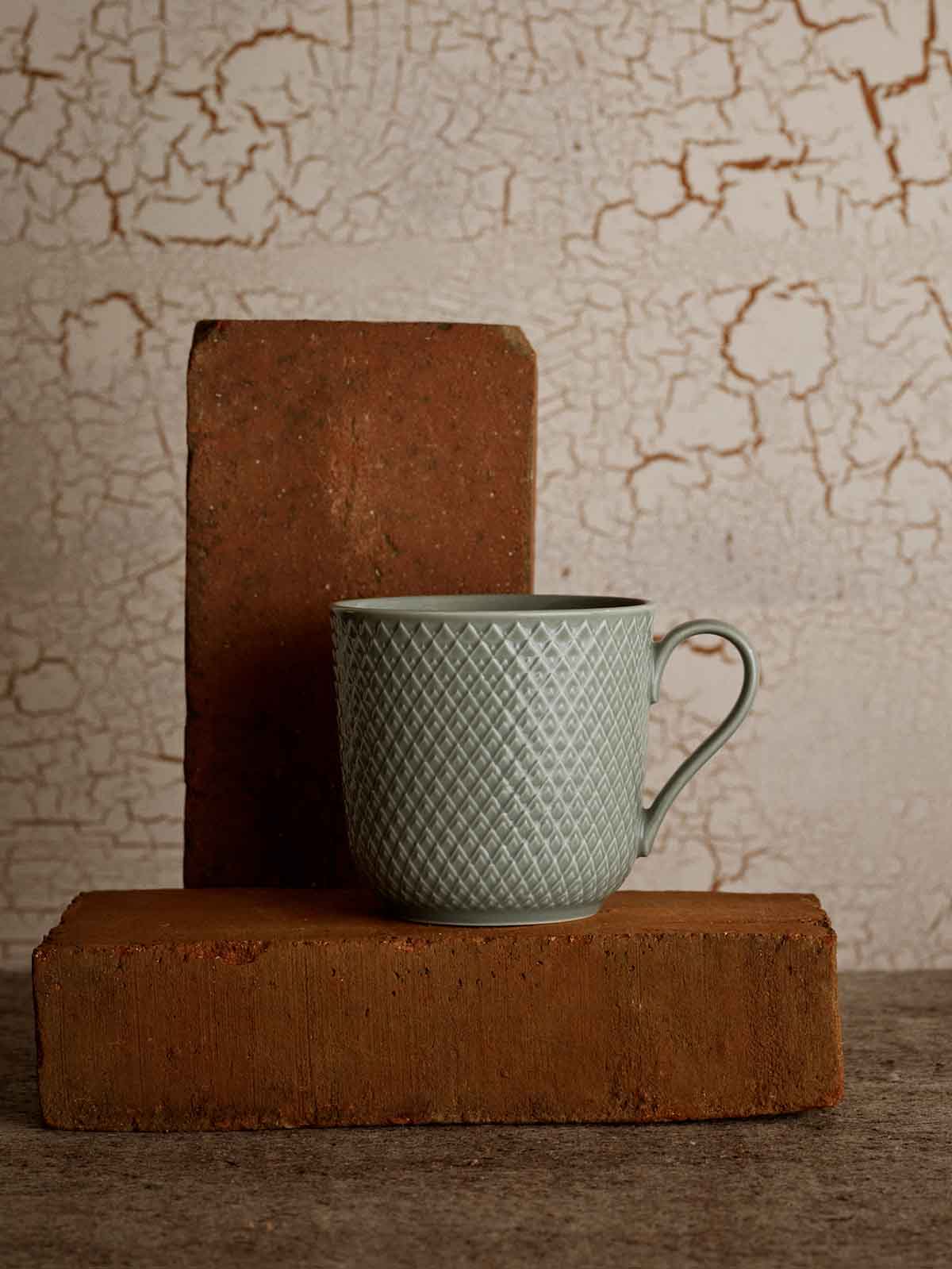 rhombus, heather porcelain, mug with handle