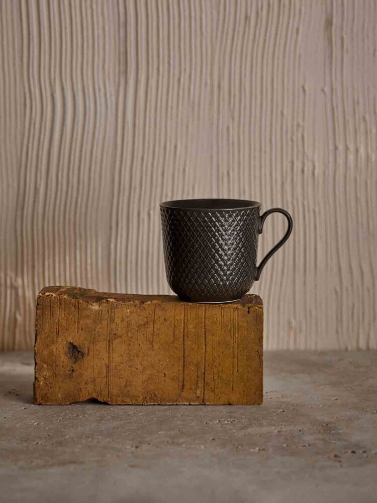 rhombus, heather porcelain, mug with handle