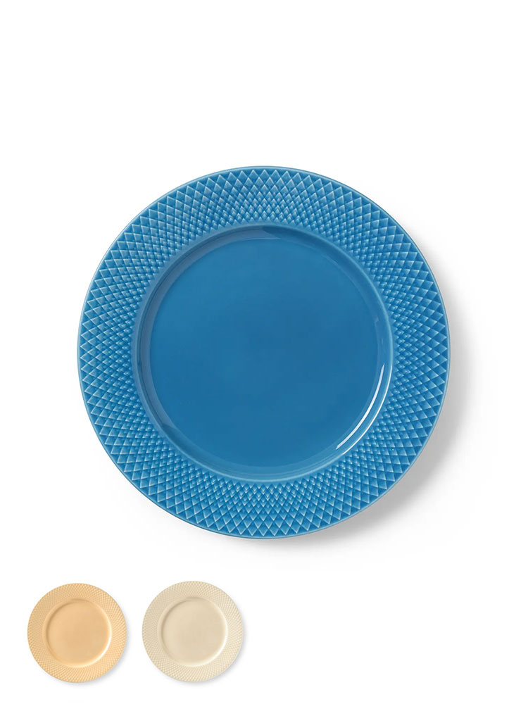 rhombus, heather porcelain, dinner plate