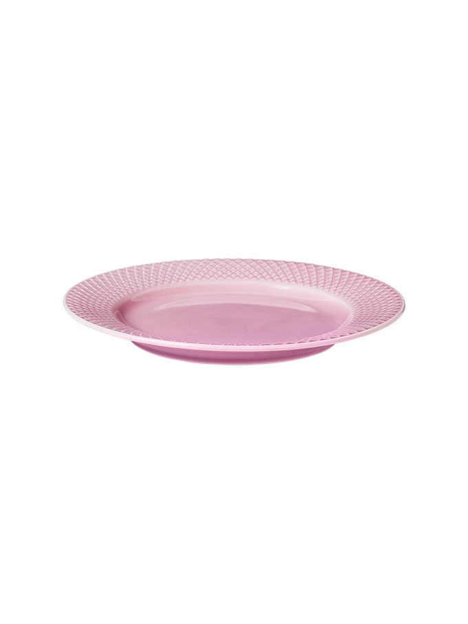 rhombus, heather porcelain, lunch plate