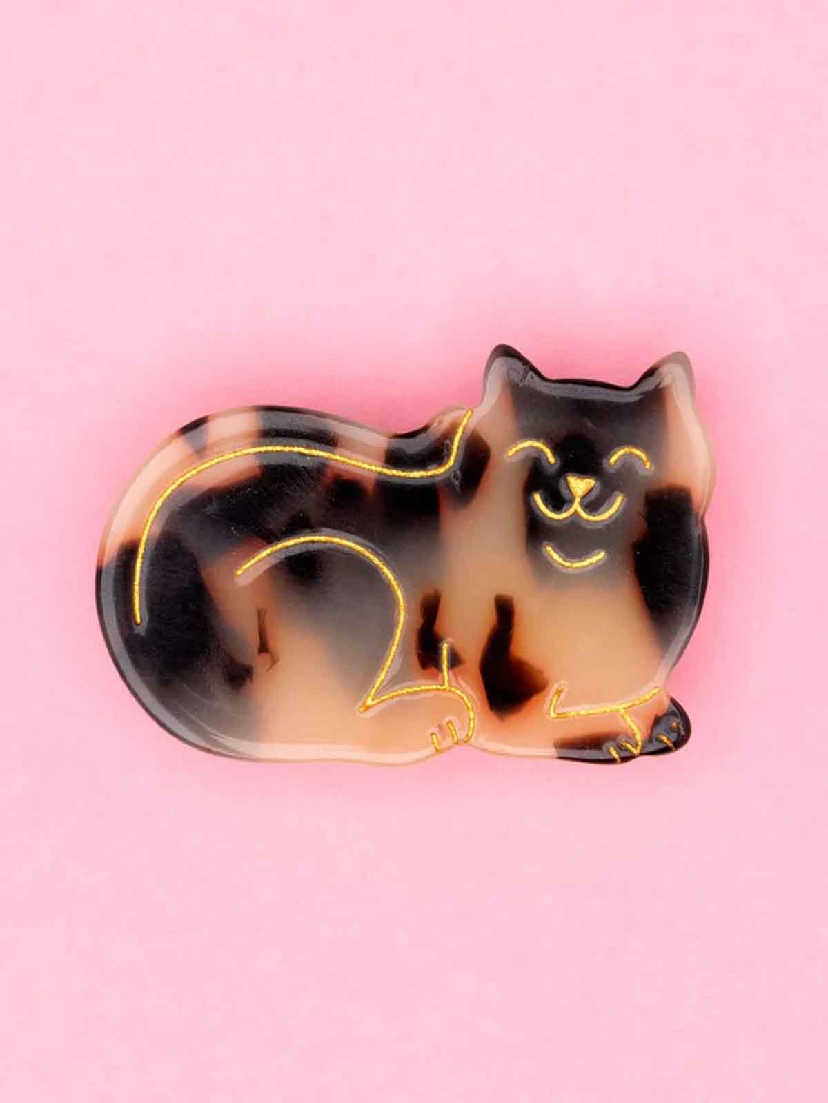 Hairclip - Tabby cat