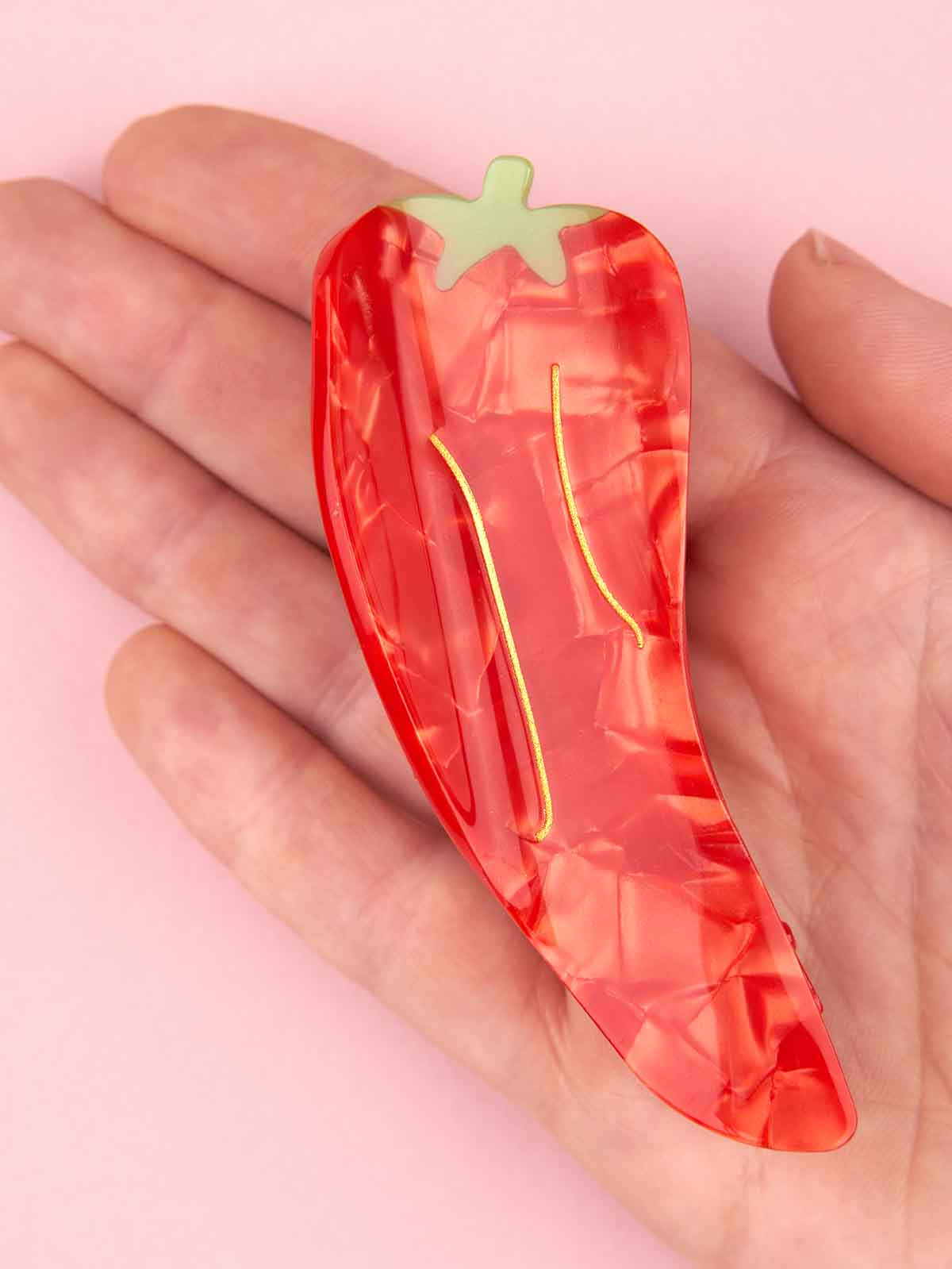 cou cou suzette hair clip - red chili