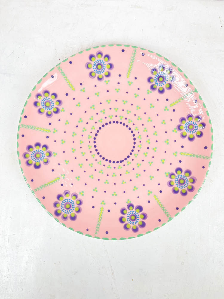 Potter's work dinner plates in ceramics - remix by Sofia - the Mahaba series