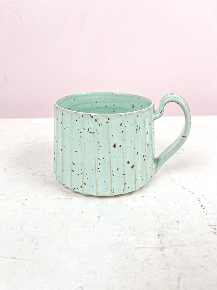 trine lise ceramics - cup with lava. delicate mint green_web