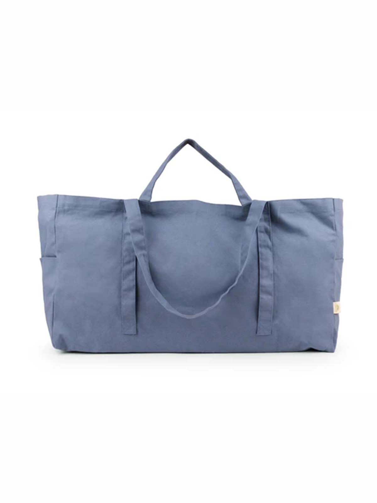 about big canvas bag in blue