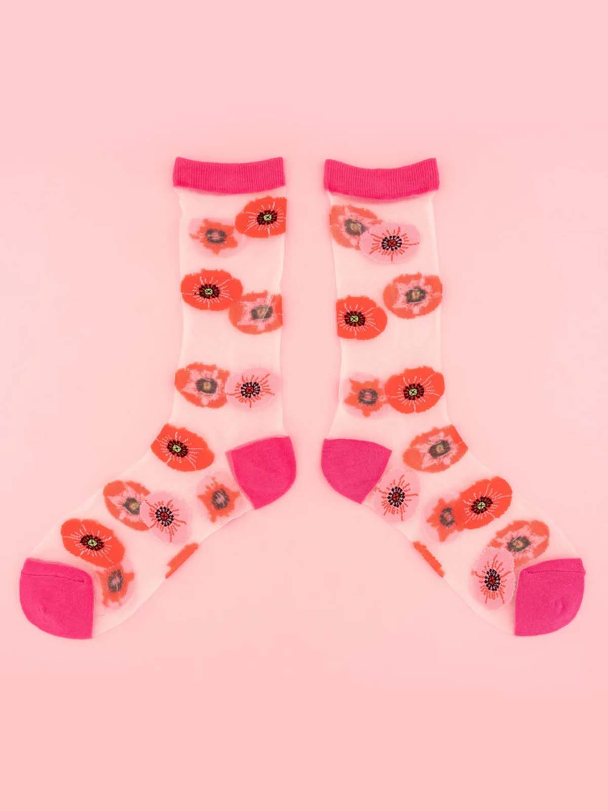 cou cou suzette stockings transparent with flowers