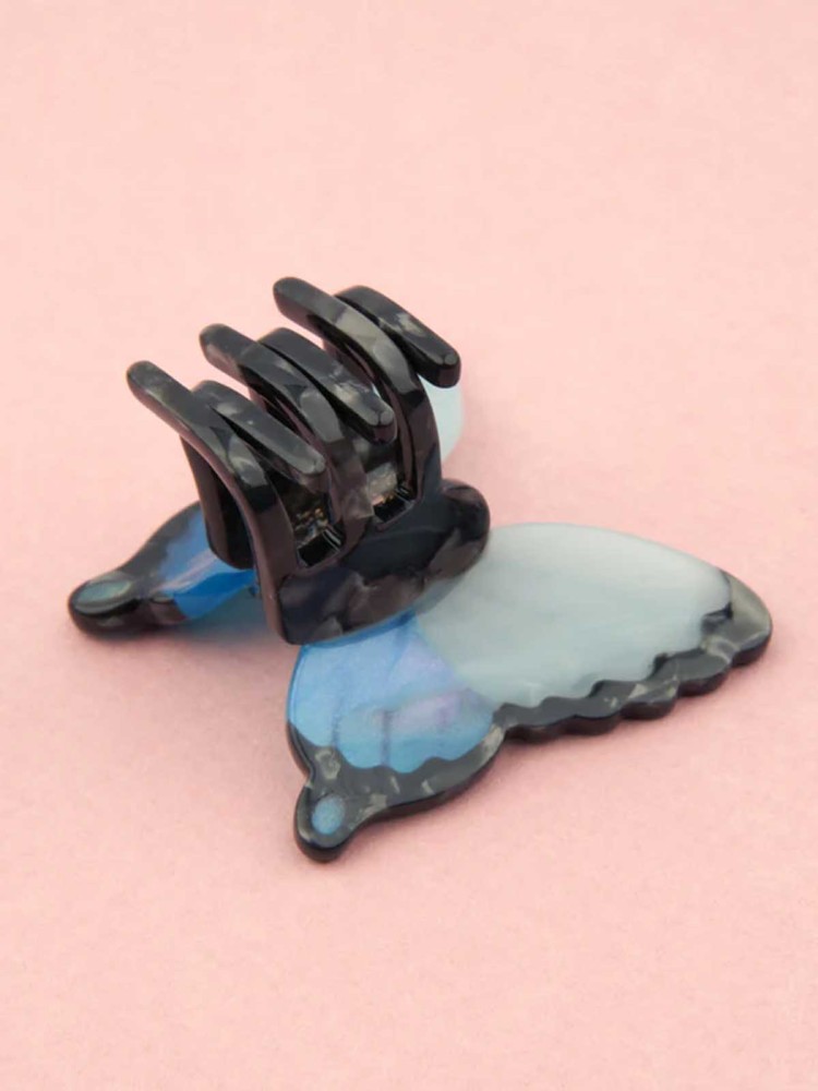 cou cou suzette mini hair clip with blue butterfly