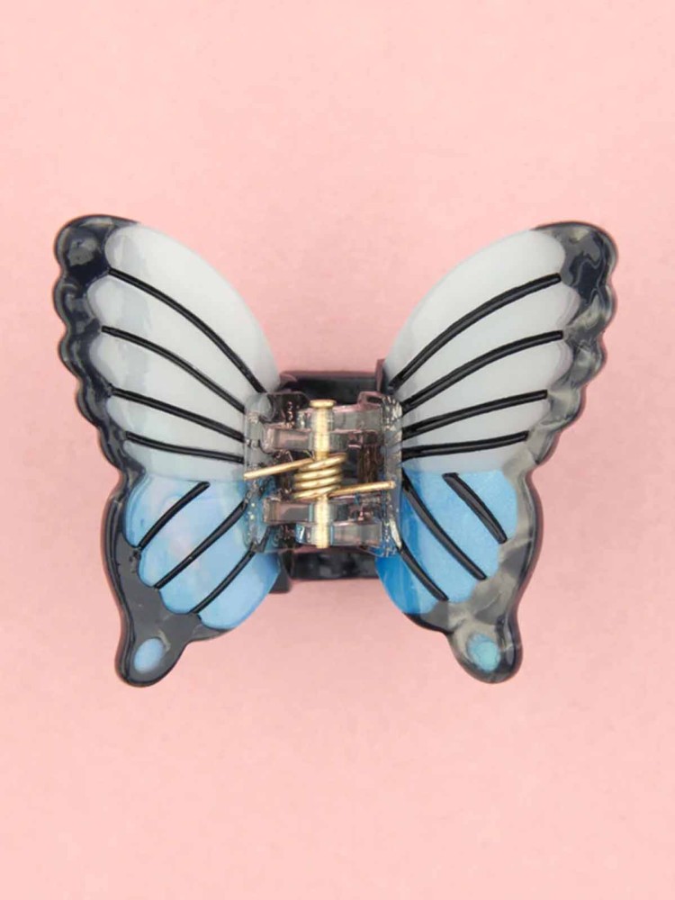 cou cou suzette mini hair clip with blue butterfly