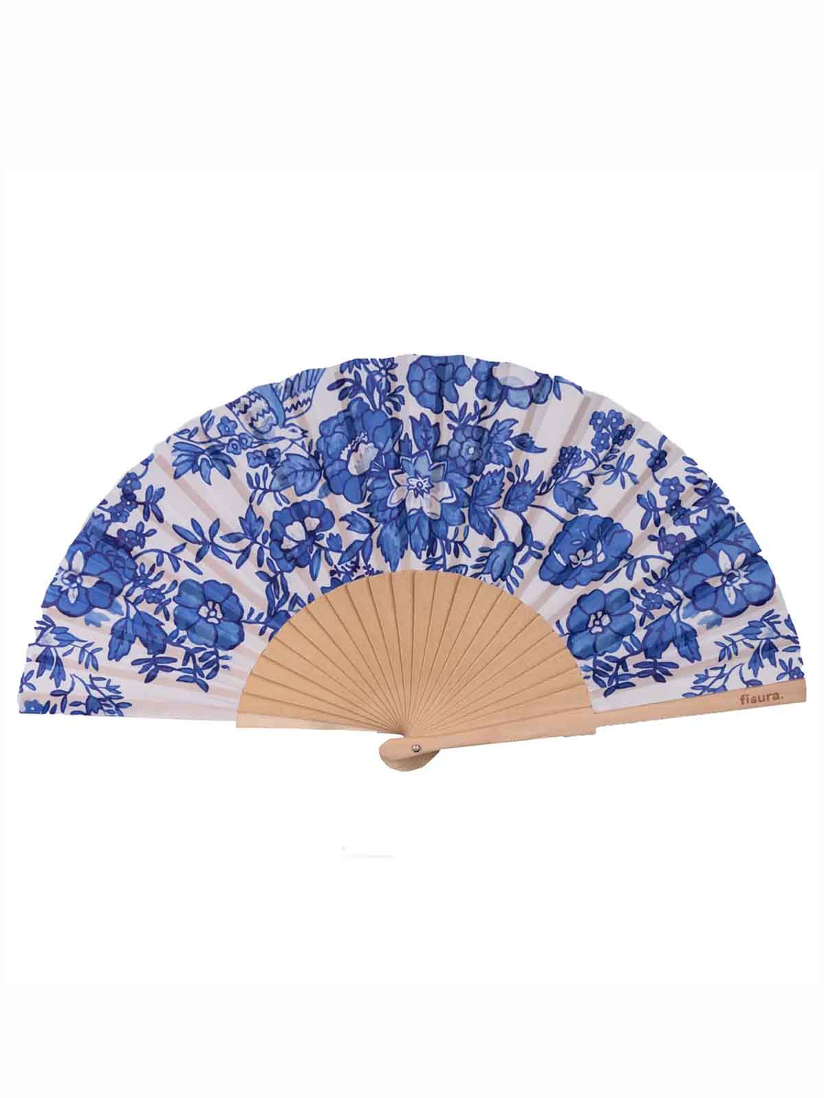 remix by Sofia - fan - white with blue flowers (3)