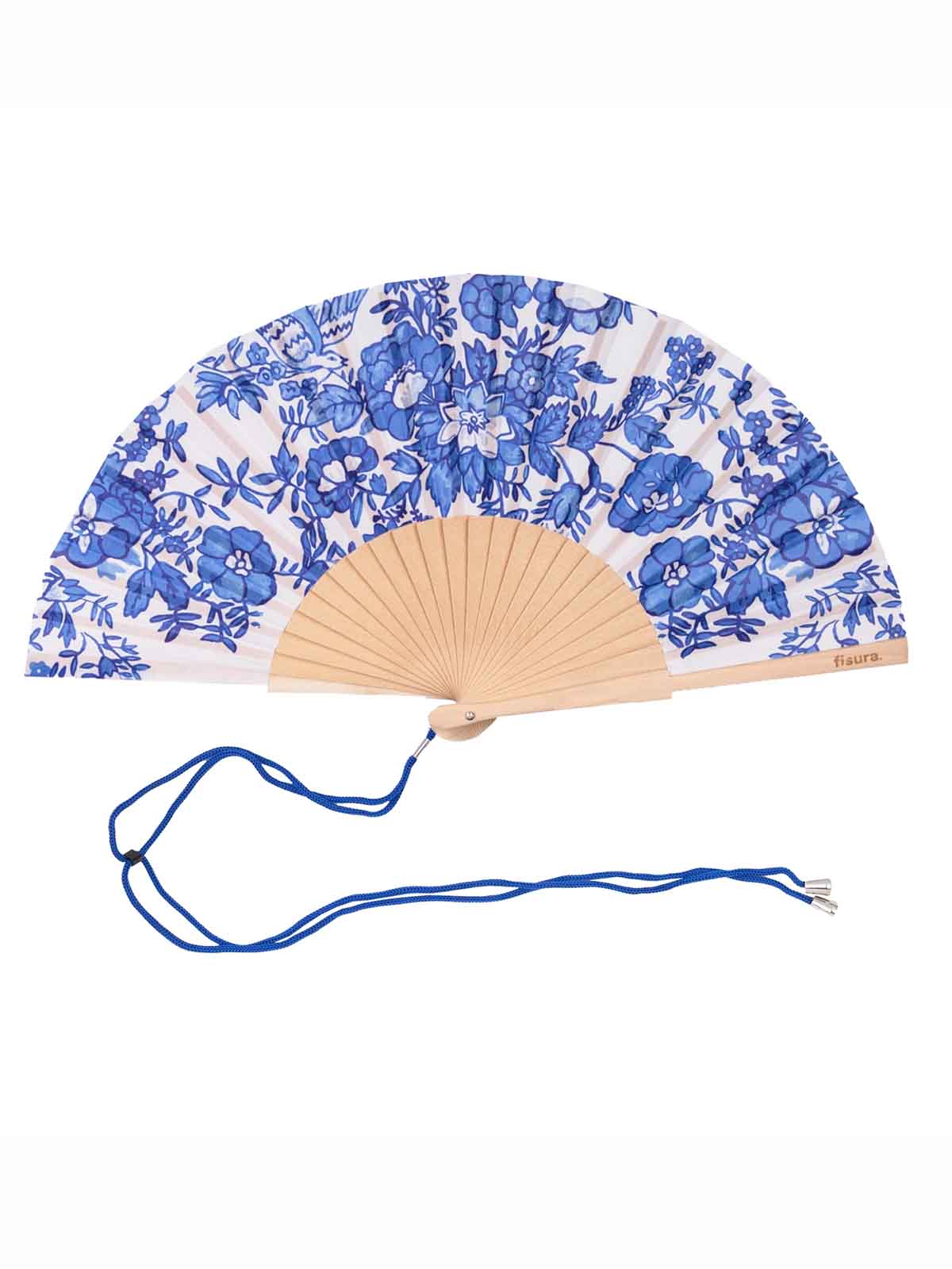 remix by Sofia - fan - white with blue flowers (3)