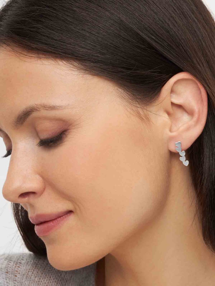 Lulu copenhagen earrings in silver and gold with pearls and crystals
