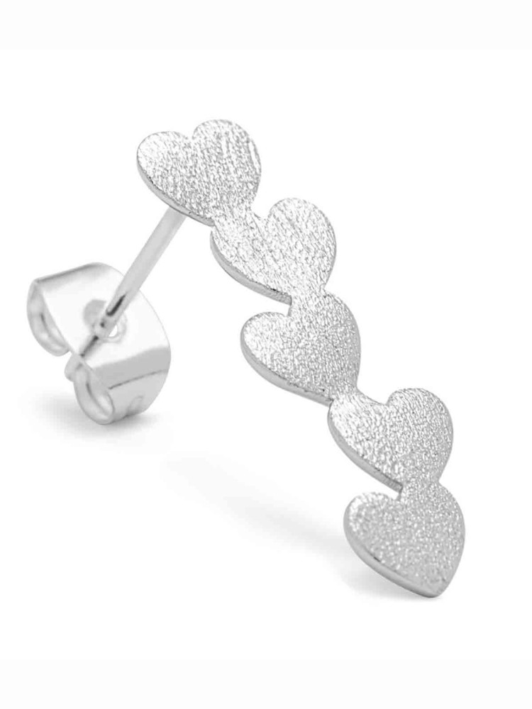 Lulu copenhagen earrings in silver and gold with pearls and crystals