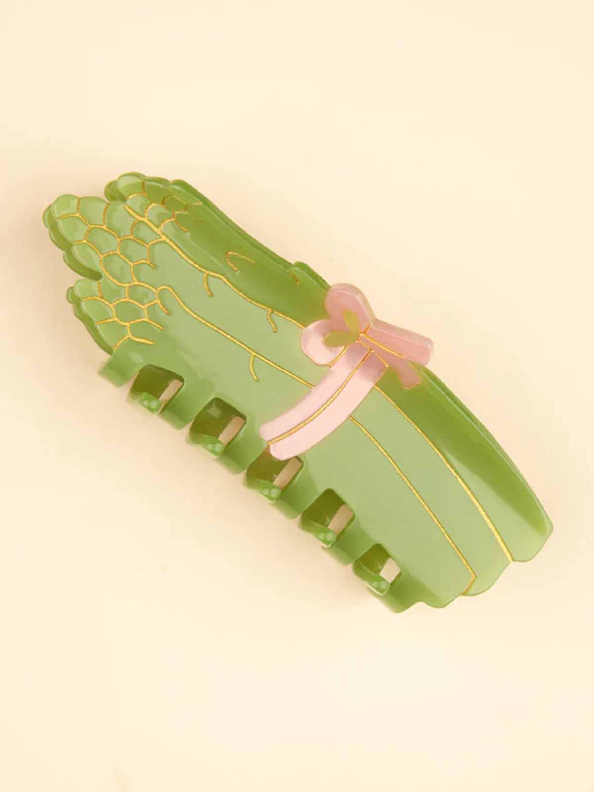 cou cou suzette hair clip green asparagus