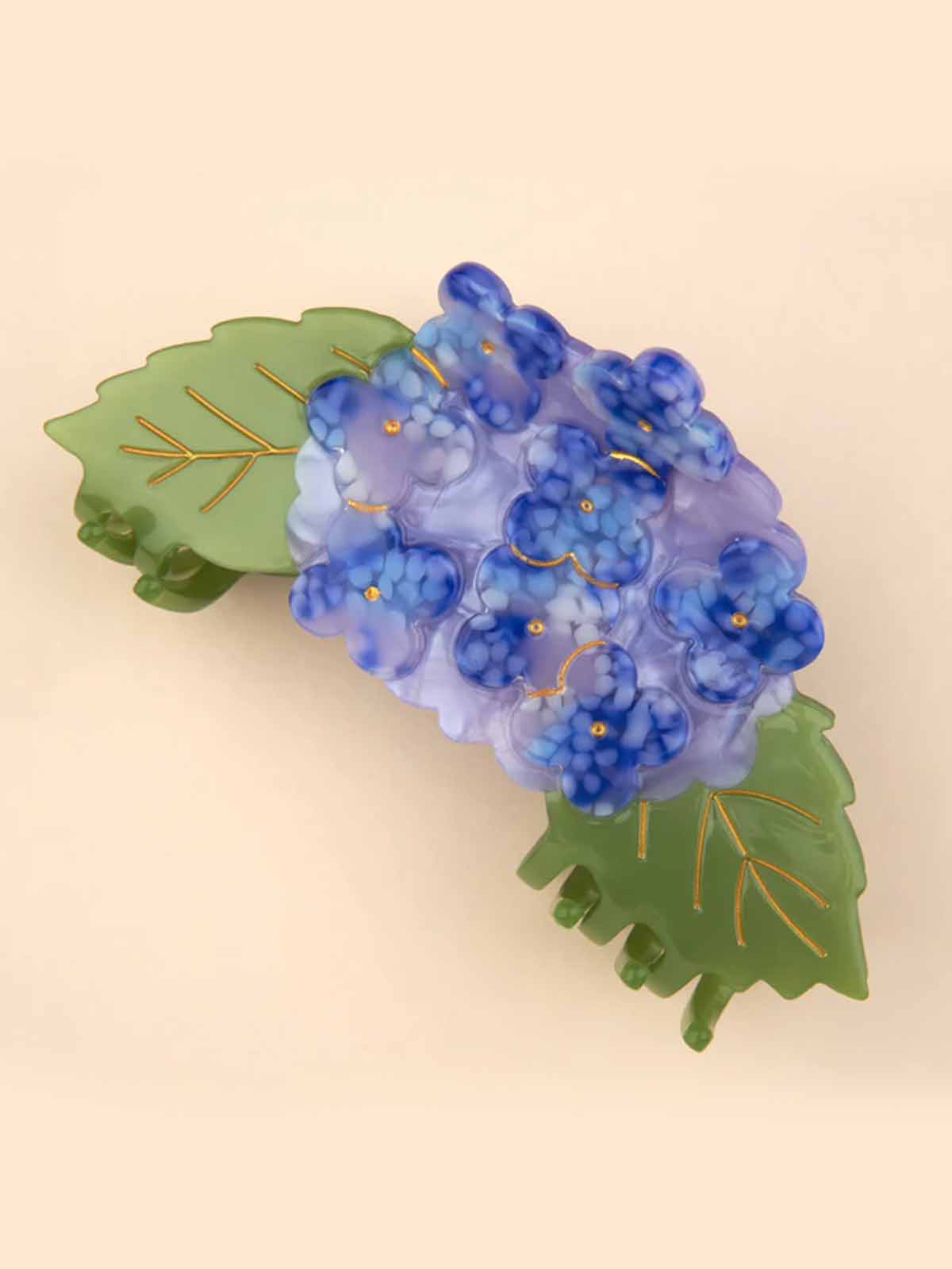 cou cou suzette hair clip horsentia in green and blue