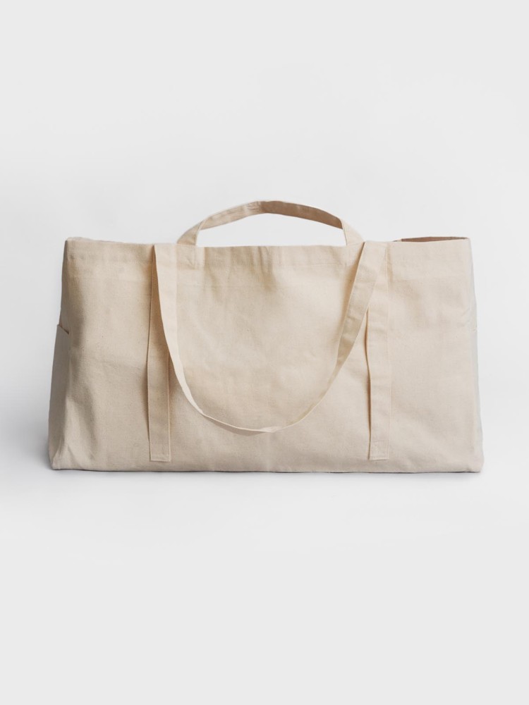 large canvas bag in off-white