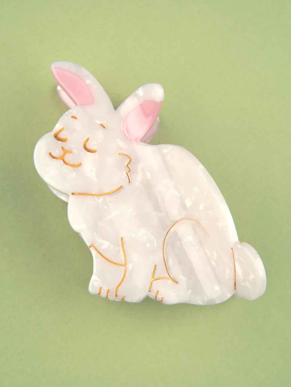 cou cou suzette hair clip white rabbit